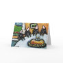 Schipperke summer birthday party greeting cards