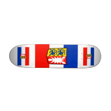 Schleswig-Holstein Flagge Bedrucktes Skateboard