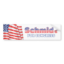 Schmidt for Congress Patriotic American Flag Bumper Stickers