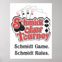 Schmidt Poker Tourney Poster