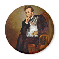 Schnauzer 11N - Lincoln Refrigerator Magnets