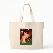 Schnauzer 1N - Seated Angel Canvas Bags