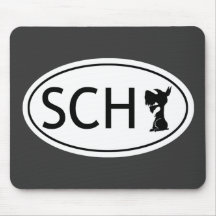 Schnauzer Abbeviation SCH Mouse Pads