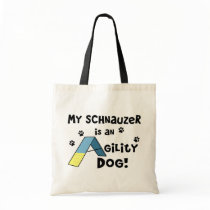 Schnauzer Agility Dog Tote Bags