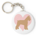 Schnauzer and Pink Heart keychains