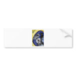 Schnauzer black cat car bumper sticker