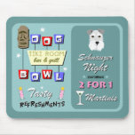 Schnauzer Bowling Night Mousepad