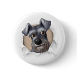Schnauzer Busting Out buttons