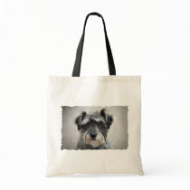 Schnauzer Dog Environmental Tote Canvas Bags