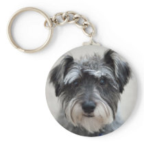 Schnauzer Dog Keychain