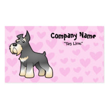 Schnauzer Love Business Card Templates