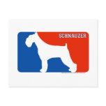 Schnauzer Major League Dog Postcard