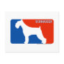 Schnauzer Major League Dog Postcard