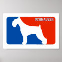 Schnauzer Major League Dog Print