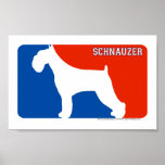 Schnauzer Major League Dog Print