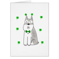 Schnauzer Saint Patricks Day cards