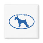 Schnauzer Silhouette Magnet