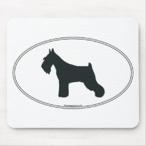 Schnauzer Silhouette Mouse Mat