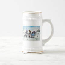 Schnauzers in Winter Mug