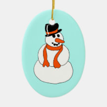 Schneemann Christmas Ornament