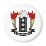 Schofield Family Crest Fridge Magnets