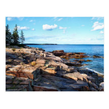 Schoodic Shoreline 1-adj Postcards