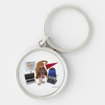 school basset key chains