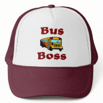 School Bus Driver Hat.  Bus Boss.