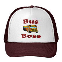 School Bus Driver Hat.  Bus Boss.