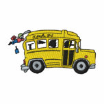 School Bus embroidered shirts
