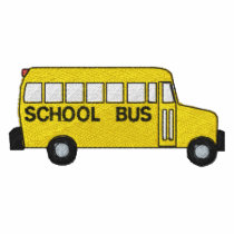 School Bus Embroidered Shirt