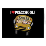 School Bus I Love Preschool Cards