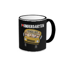 School Bus Love Kindergarten Mugs
