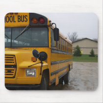school bus mousepad
