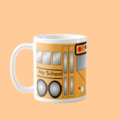 School bus mugs by Eddys_Mad_Mugs