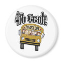 School Bus with Kids 4th Grade magnets