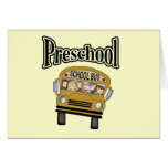 School Bus with Kids Preschool Greeting Card