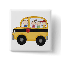 School Bus with Kids T-shirts and Gifts