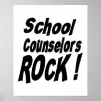 School Counsellors Rock! Poster Print