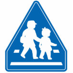 School Crossing ... Japanese Sign photo sculptures
