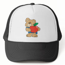 School Days Apple Teddy Bear Hat