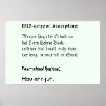 School discipline print