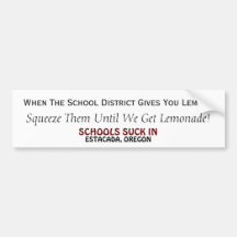 School District........ Bumper Sticker