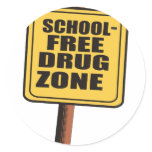 SCHOOL FREE DRUG ZONE STICKER