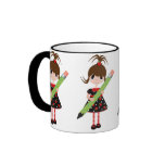 School Girl and Pencil Mug