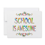 School is Awesome invitations