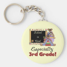 School is Cool Especially 3rd Grade Key Chains