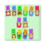 School is Cool - Kids magnets