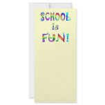 School is Fun rack cards