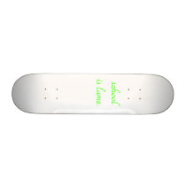 school is lame. custom skateboard